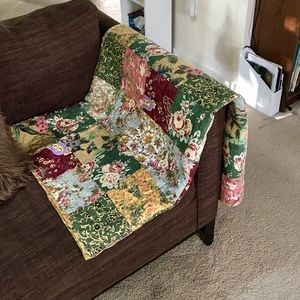Quilted Patchwork Throw 49x60 inch